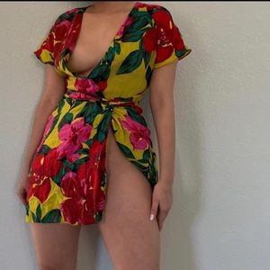 Zara summer split mini dress